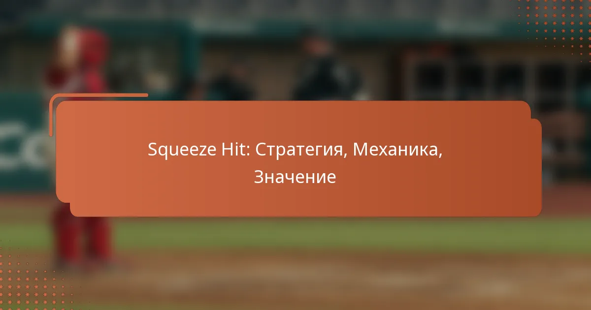 Squeeze Hit: Стратегия, Механика, Значение